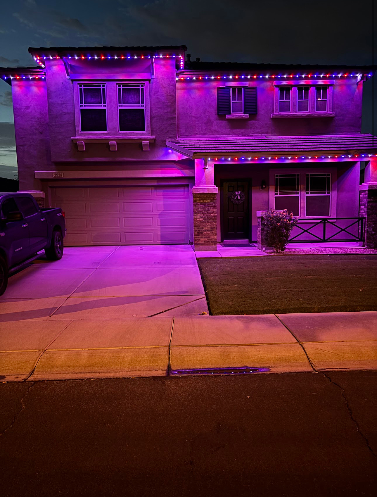 Gilbert home permanent LED Christmas holiday lighting installation